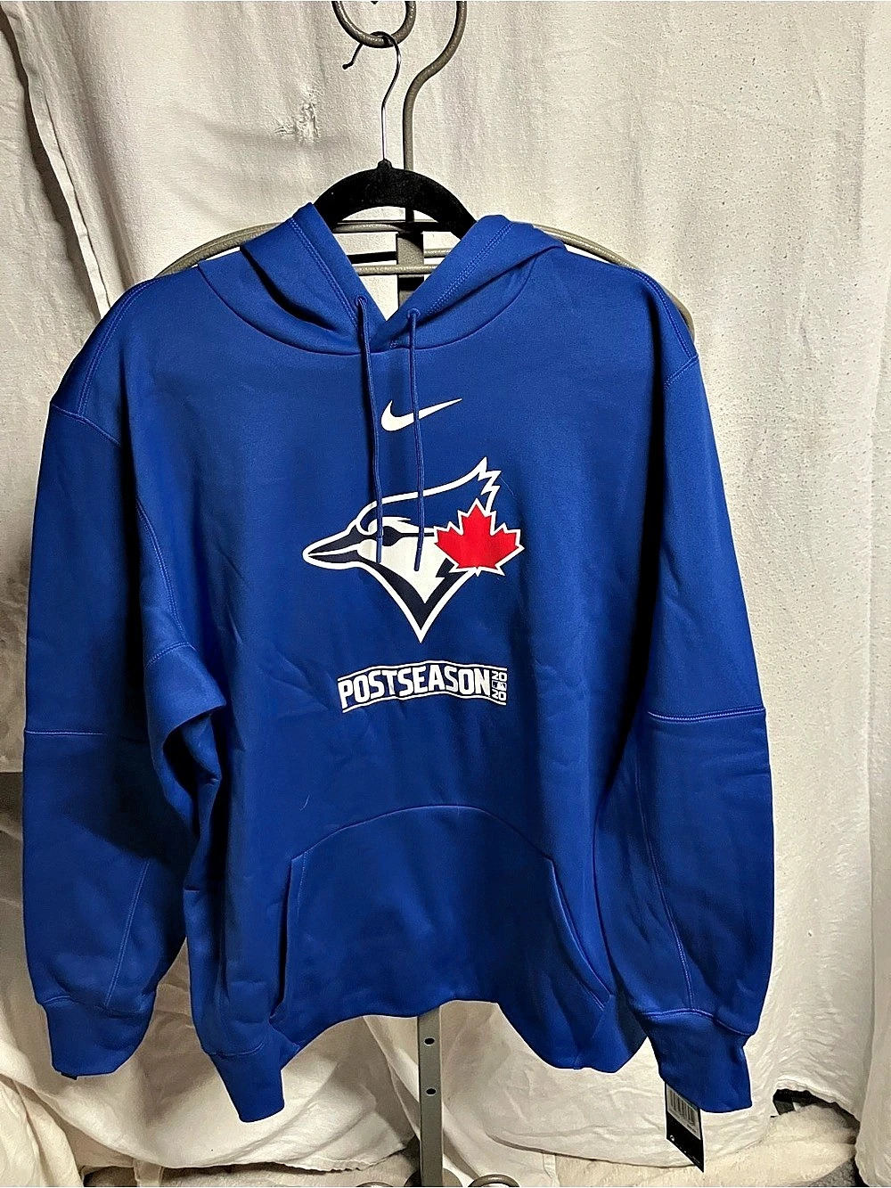 Nike Toronto Blue Jays Postseason MLB Hoodie Men's Blue Dri-FIT Hoodie XL NWT